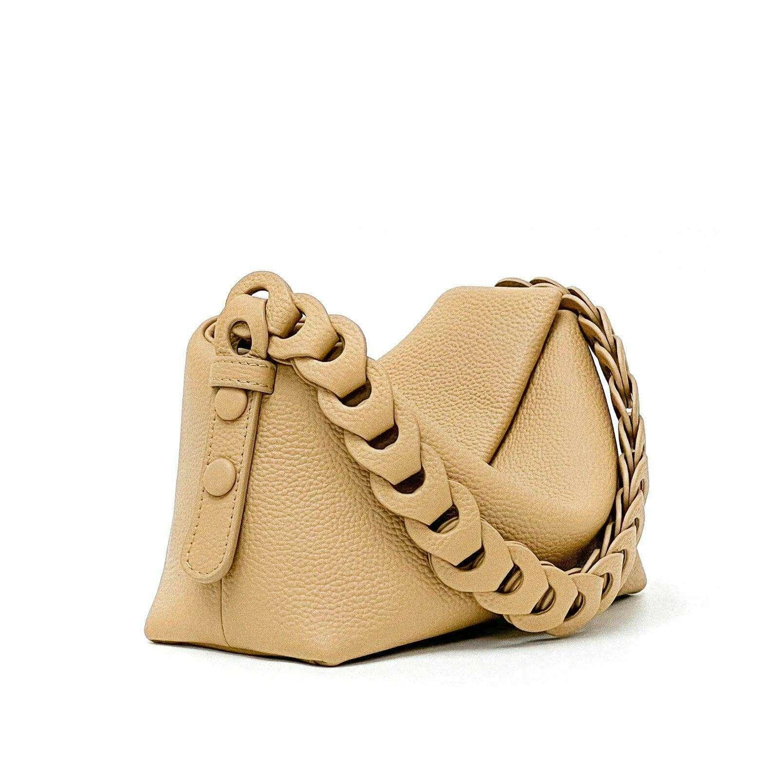 Elegant crossbody bag with braided strap for women