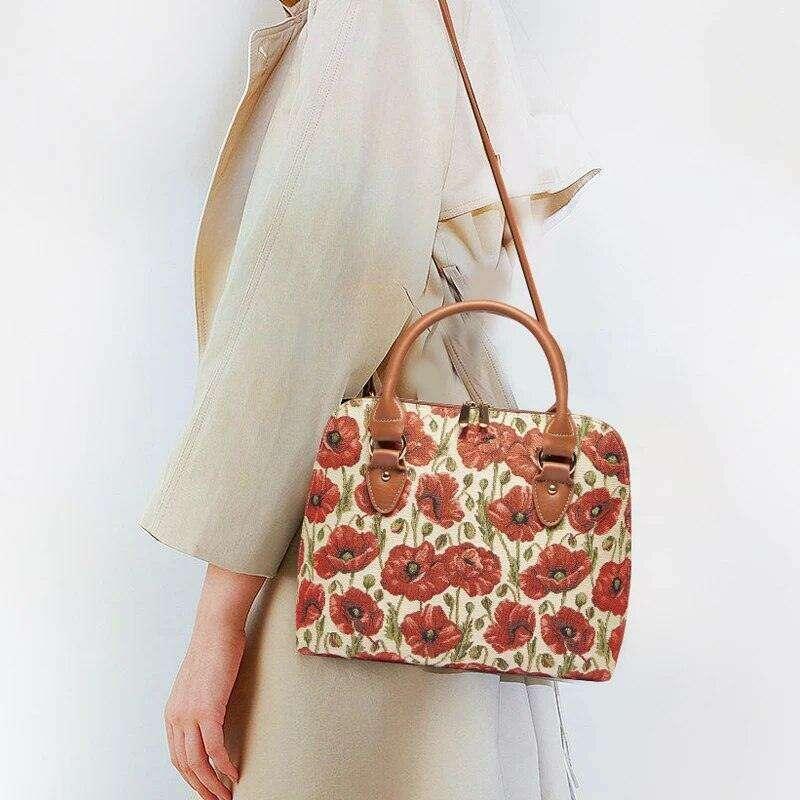 תיק פרחוני קלאסי לנשים