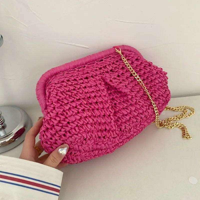 Women's knitted evening bag