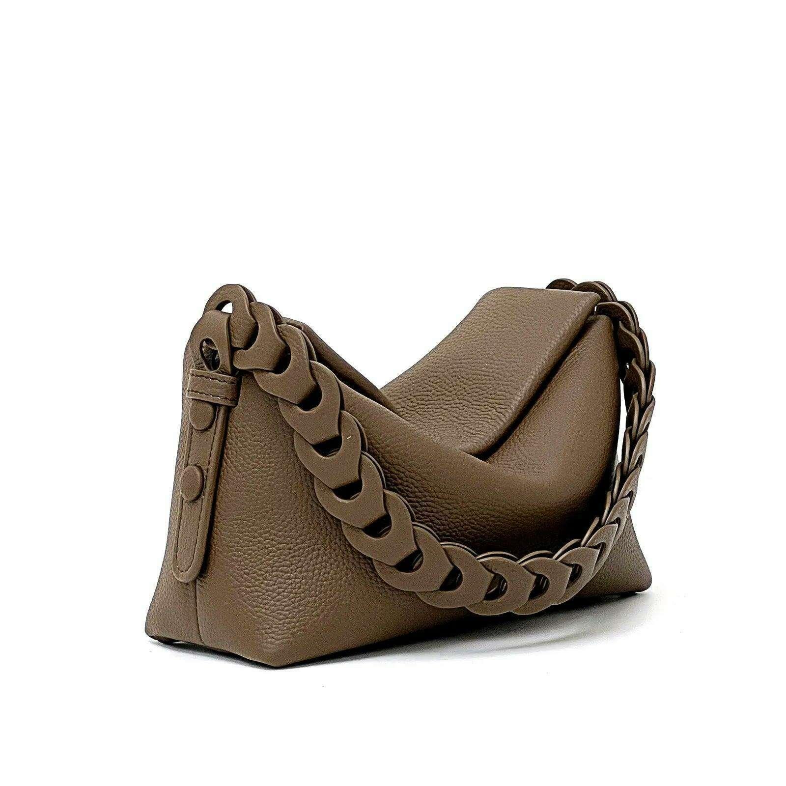 Elegant crossbody bag with braided strap for women