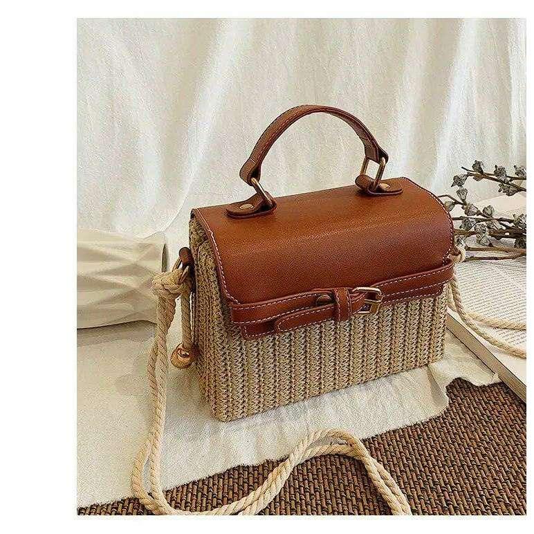 תיק קש בעיצוב יוקרתי לנשים