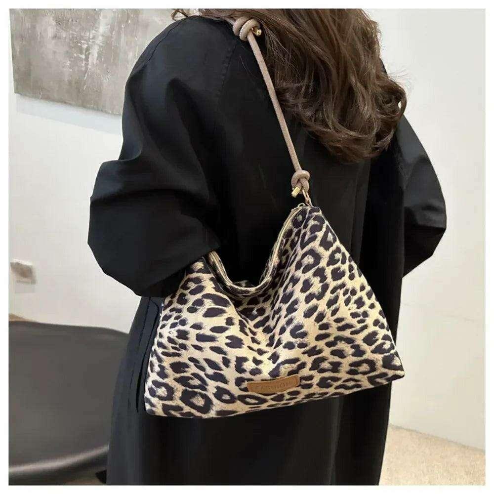 תיק כתף הדפס מנומר לנשים