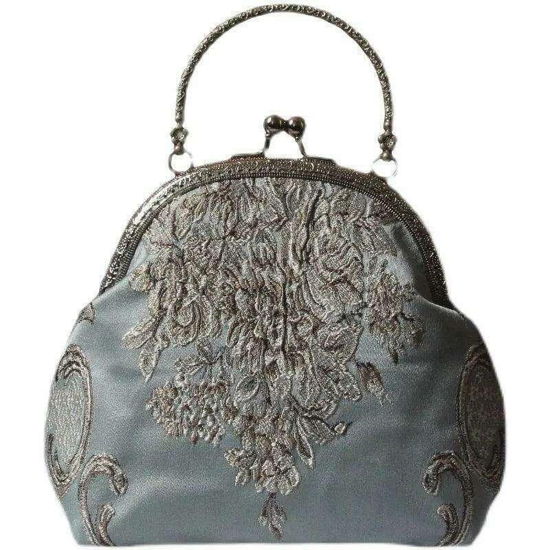 Luxuriously embroidered evening bag for women