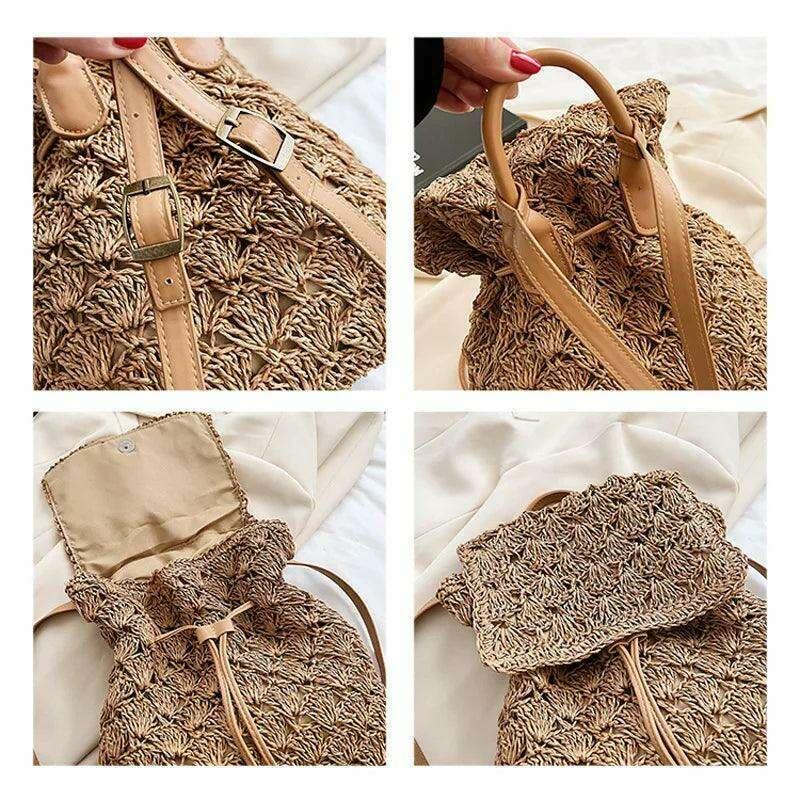 Women's woven backpack