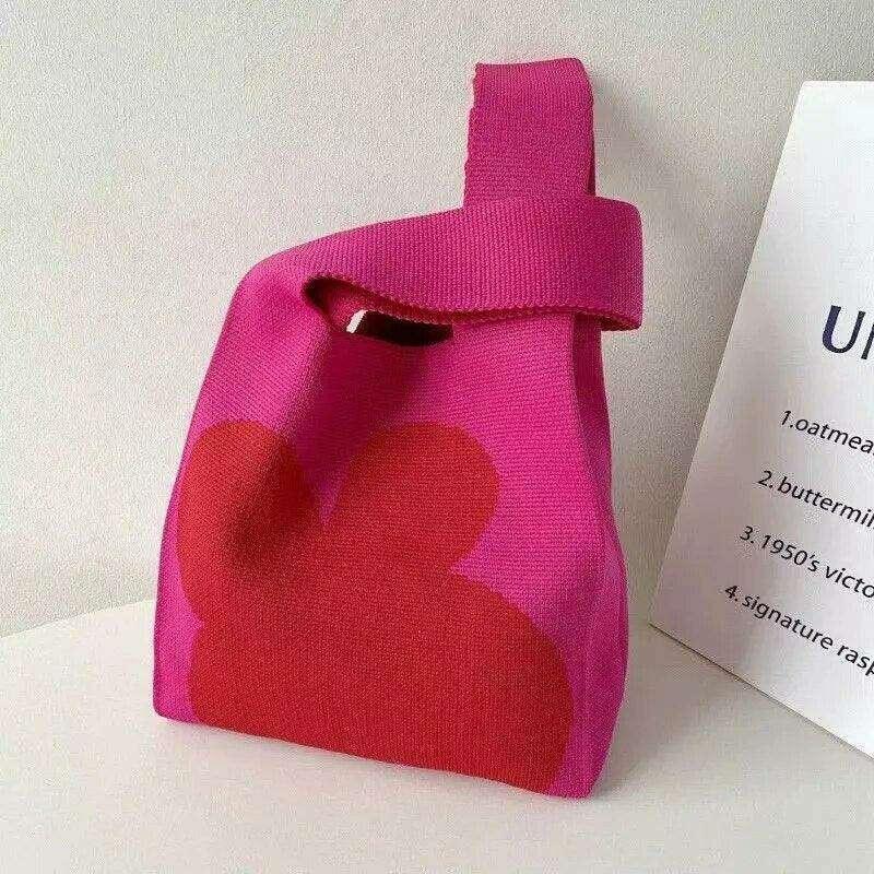 תיק בד ייחודי עם הדפס פרחוני