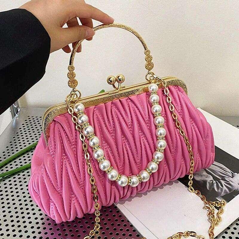 A luxurious evening bag for women with a classic design and modern touches.