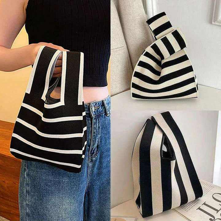 Reusable knitted shopping bag 