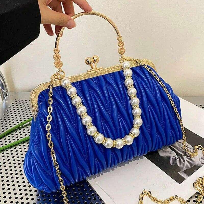 A luxurious evening bag for women with a classic design and modern touches.