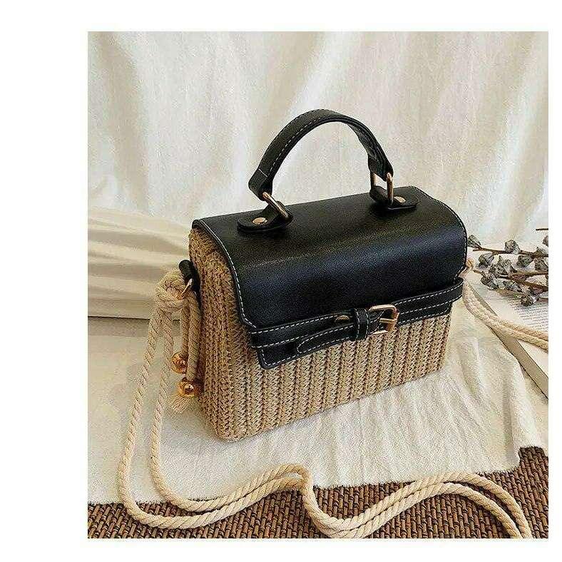 תיק קש בעיצוב יוקרתי לנשים