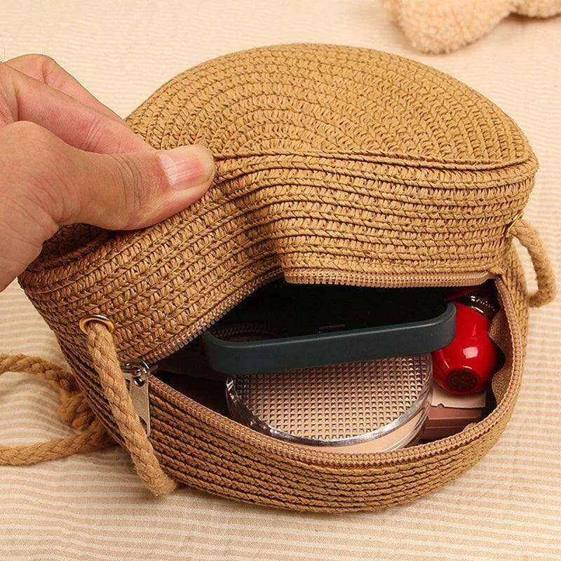 תיק צד עגול בעיצוב טבעי ונוח