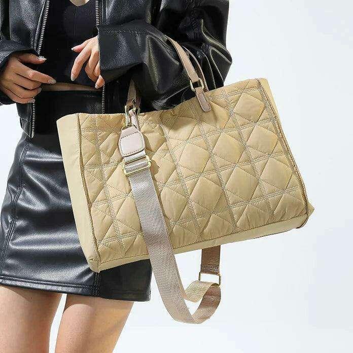 תיק כתף קווילט יוקרתי לנשים