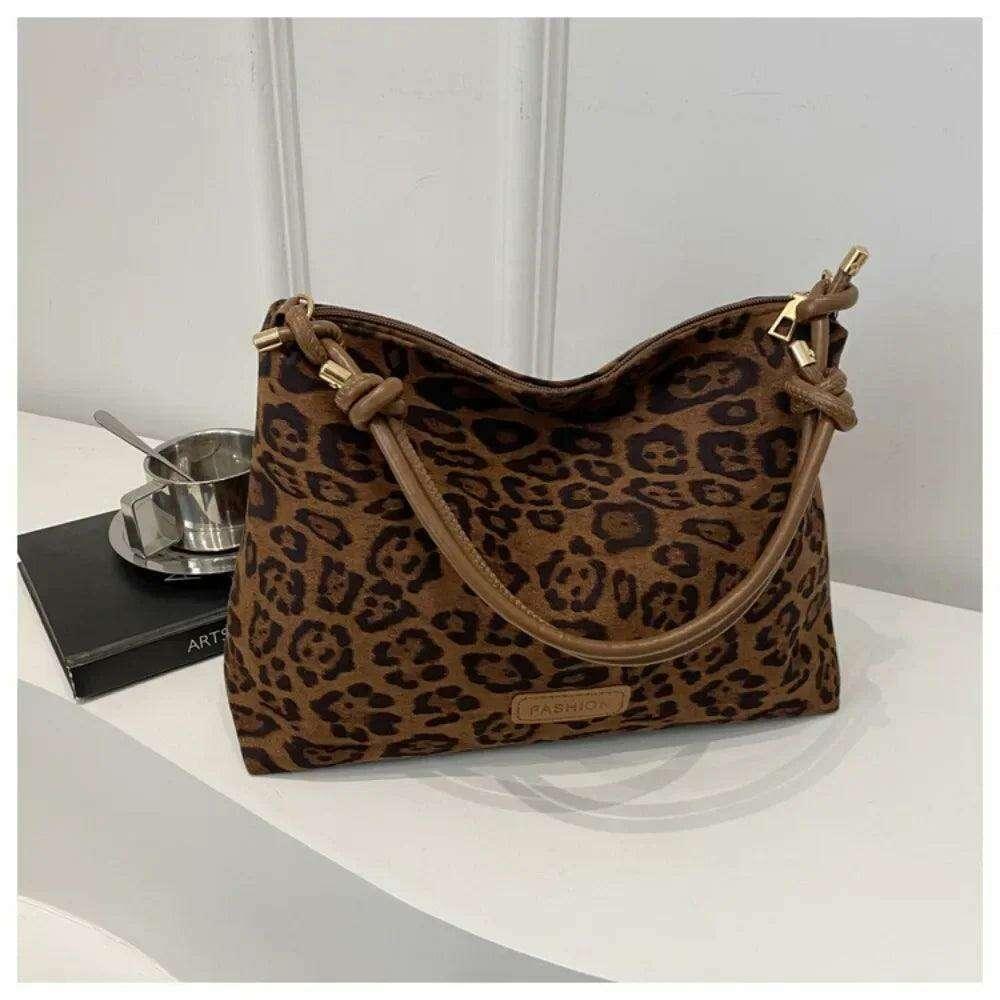 תיק כתף הדפס מנומר לנשים