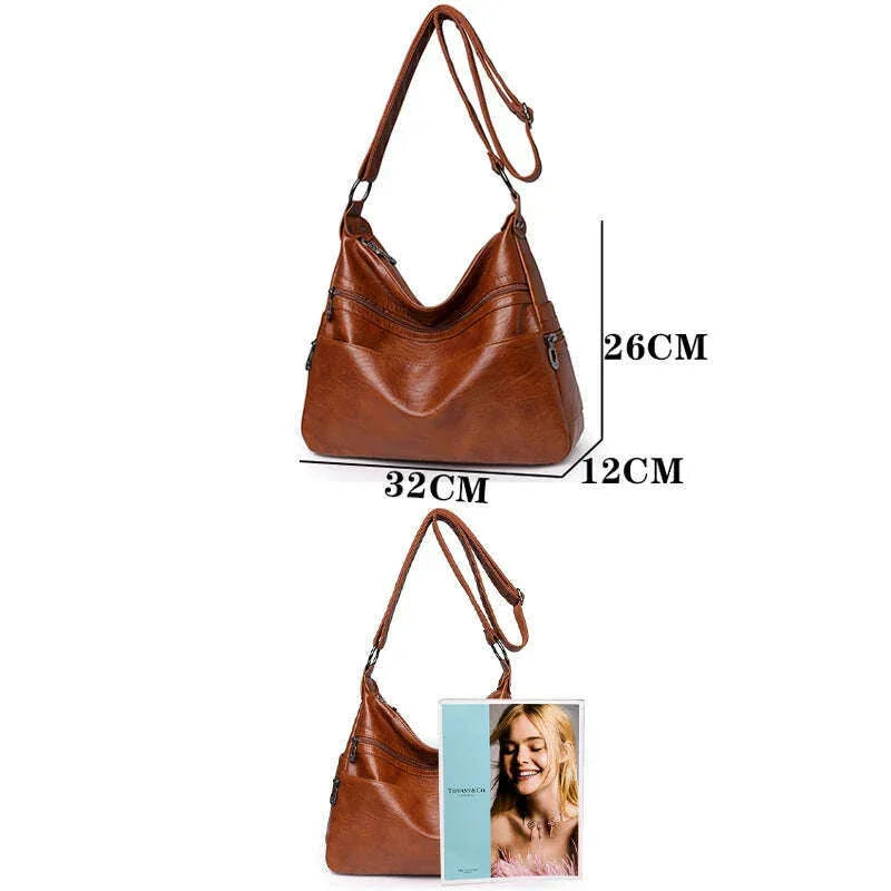 תיק כתף יוקרתי מעור - נוחות וסטייל בכל מצב