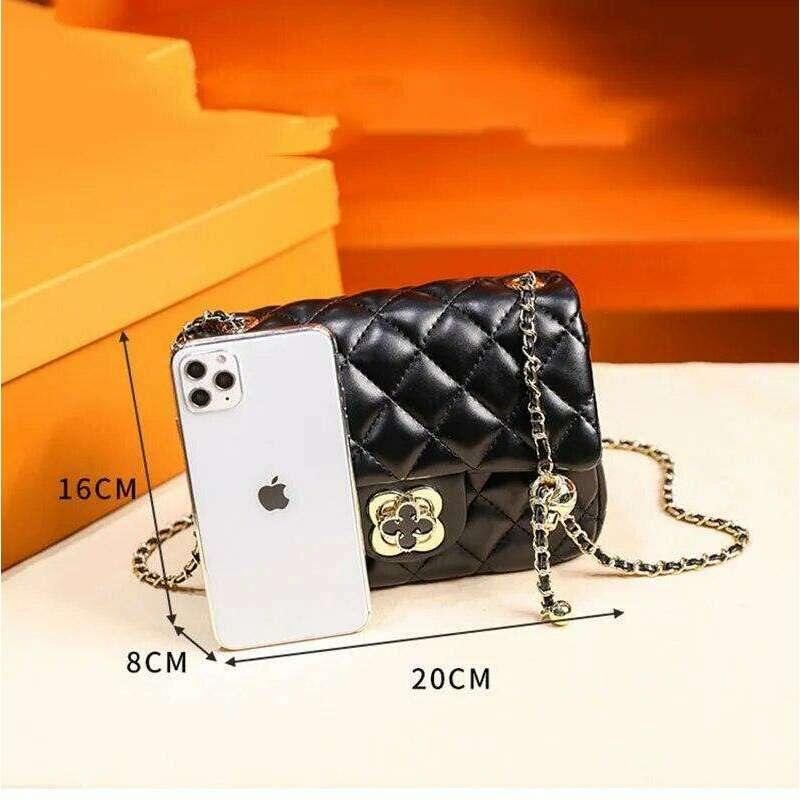 Classic women's crossbody bag with luxurious stitching design