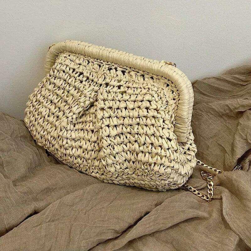 Women's knitted evening bag