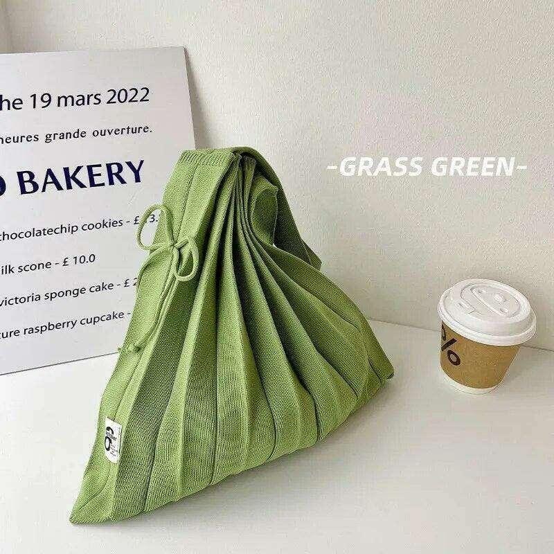 Pleated fabric crossbody bag for women – lightweight design and everyday comfort