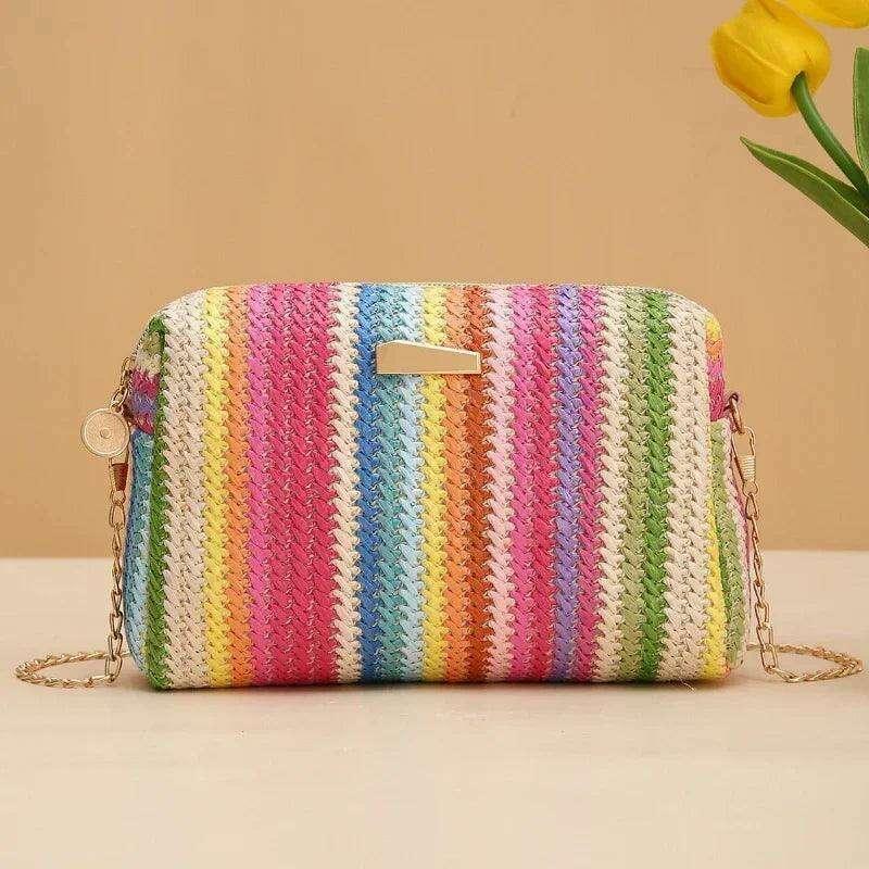 תיק קש חוצה כתף לחוף