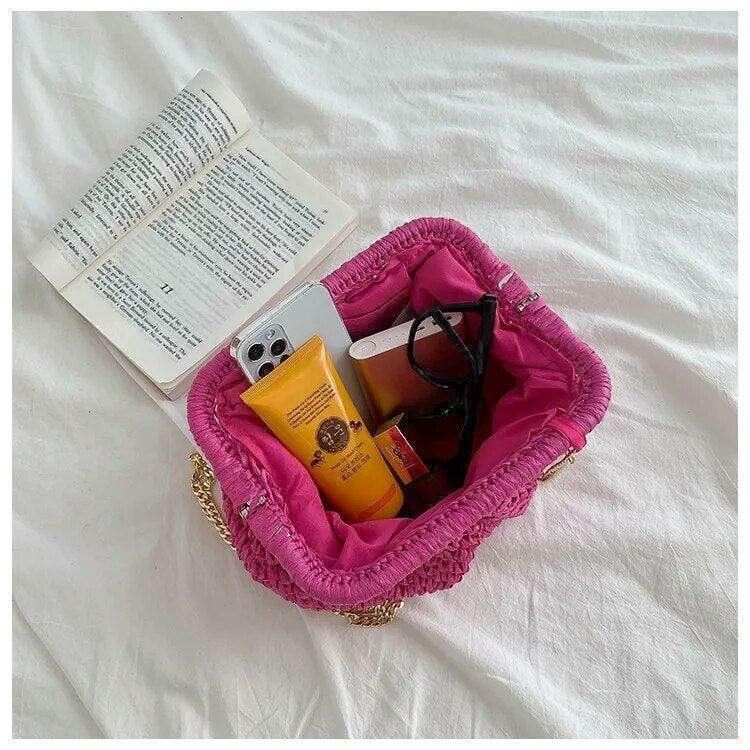 Women's knitted evening bag