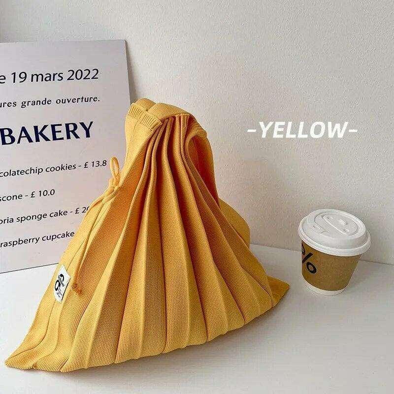 Pleated fabric crossbody bag for women – lightweight design and everyday comfort