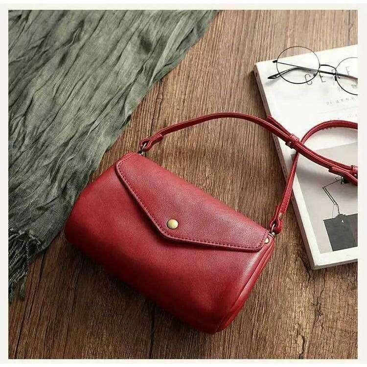 Small leather bag for women