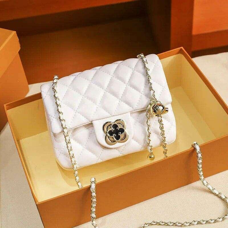 Classic women's crossbody bag with luxurious stitching design