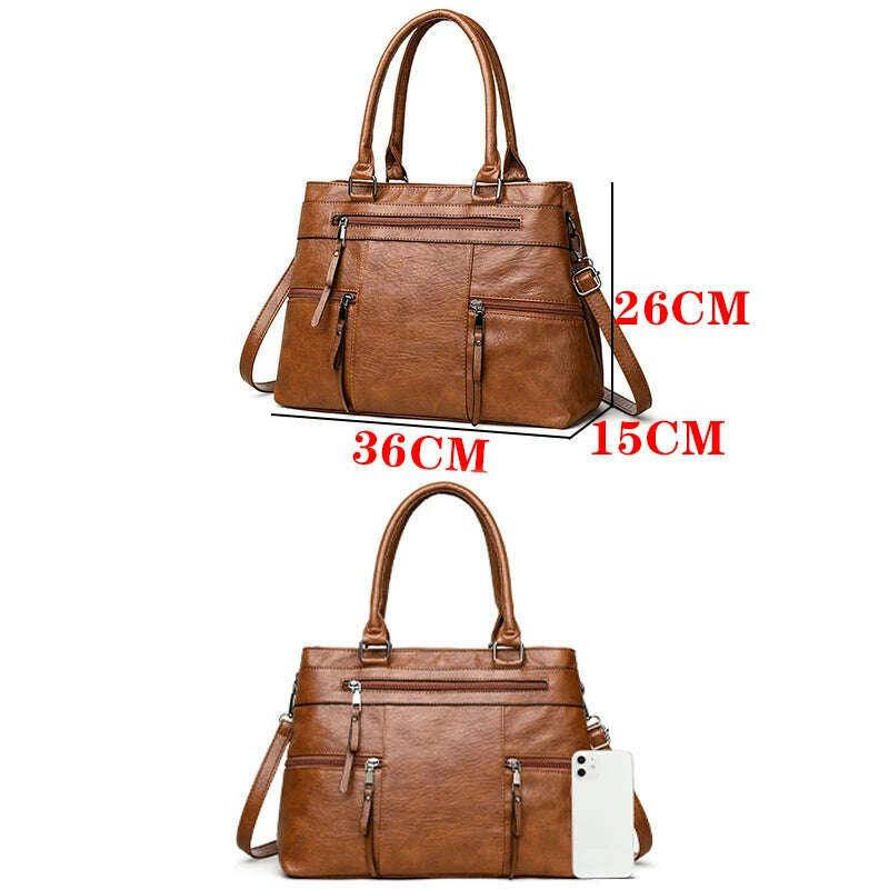 תיק צד מעור יוקרתי לנשים - פונקציונליות בסטייל