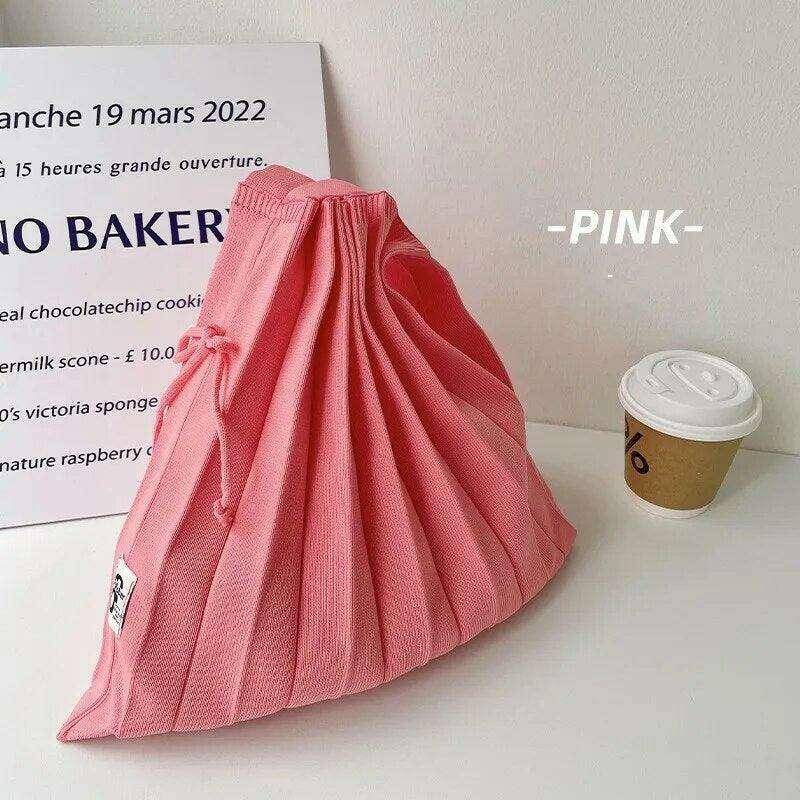 Pleated fabric crossbody bag for women – lightweight design and everyday comfort