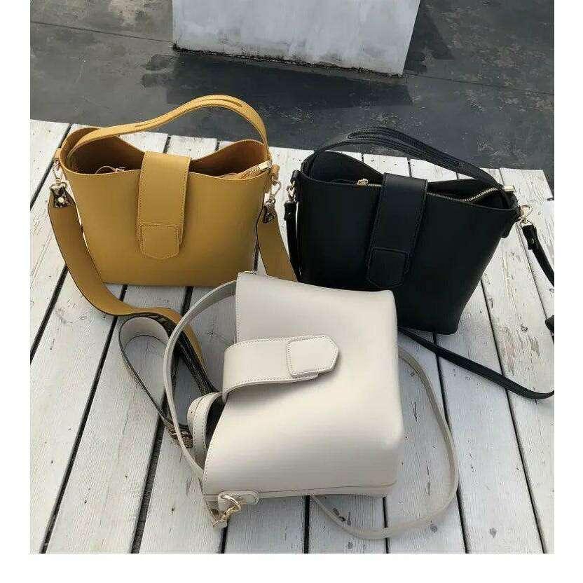 A classic women's crossbody bag with a unique design