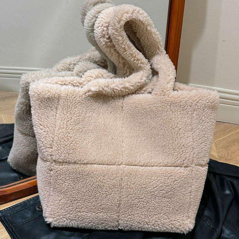 Winter fleece shoulder bag