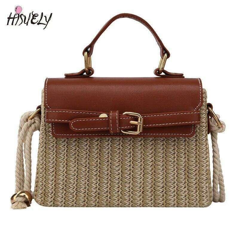 תיק קש בעיצוב יוקרתי לנשים