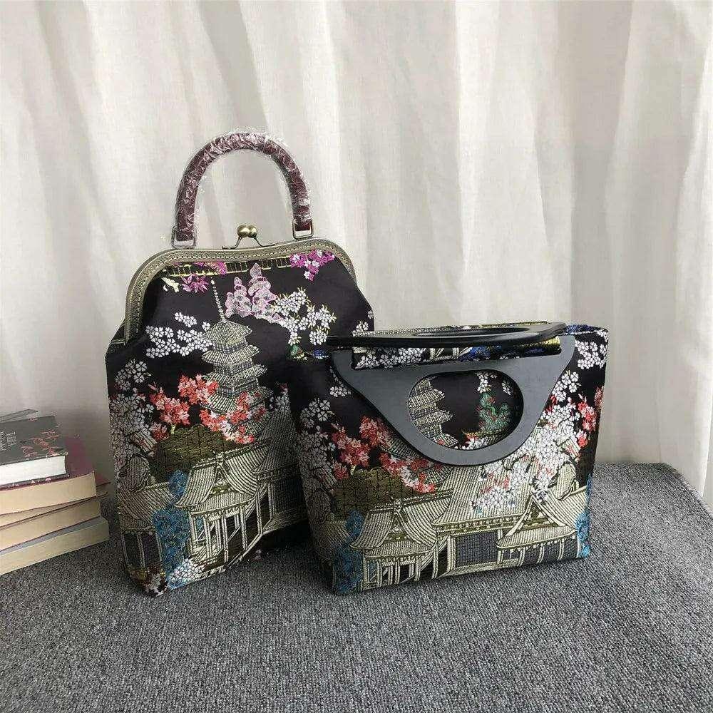 תיק ערב מעוצב בהשראה יפנית לנשים