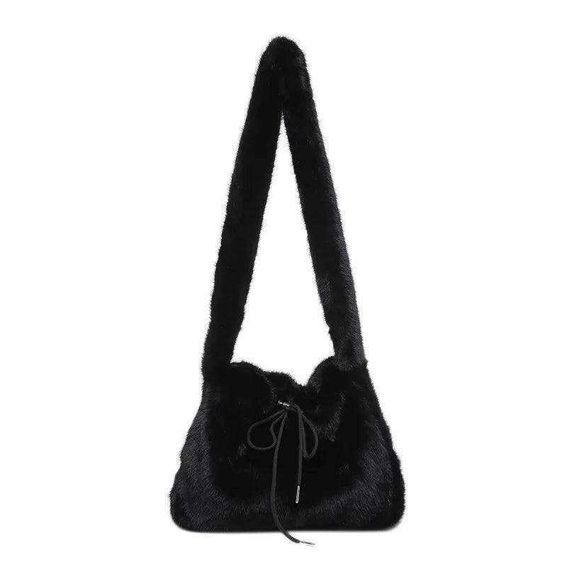 Furry shoulder bag for women - a perfect combination of style and comfort