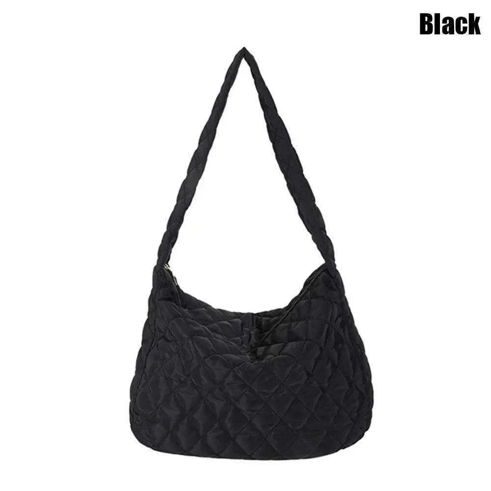 Cotton shoulder bag for winter