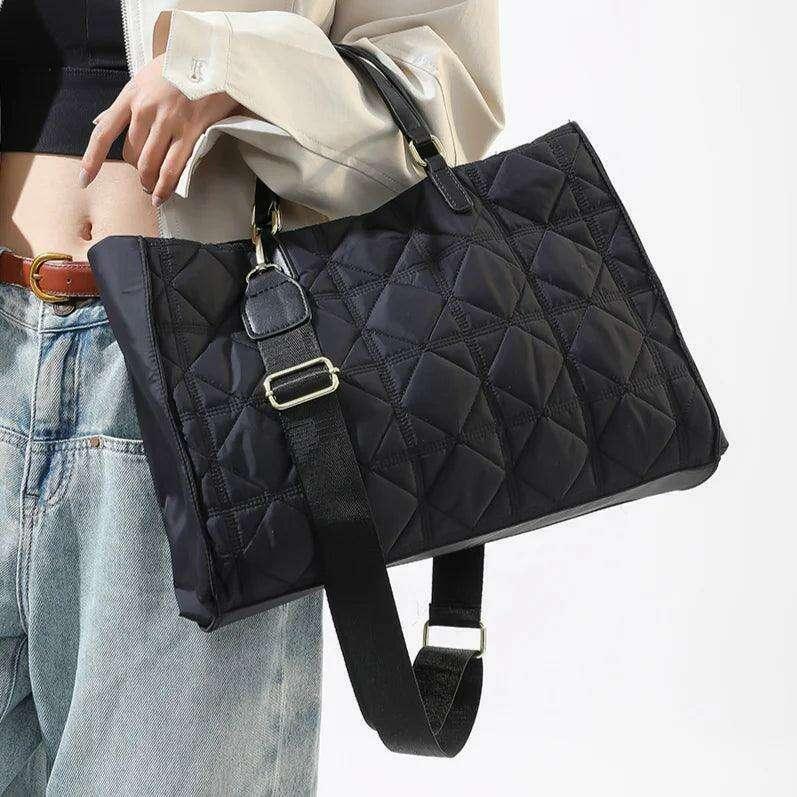 תיק כתף קווילט יוקרתי לנשים