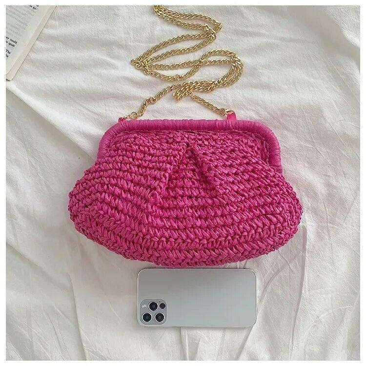 Women's knitted evening bag