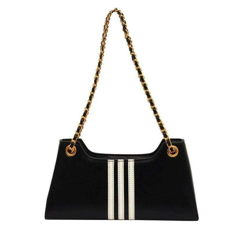 Luxury shoulder bag for women with metal chain