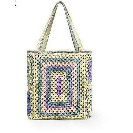 Handmade knitted shoulder bag