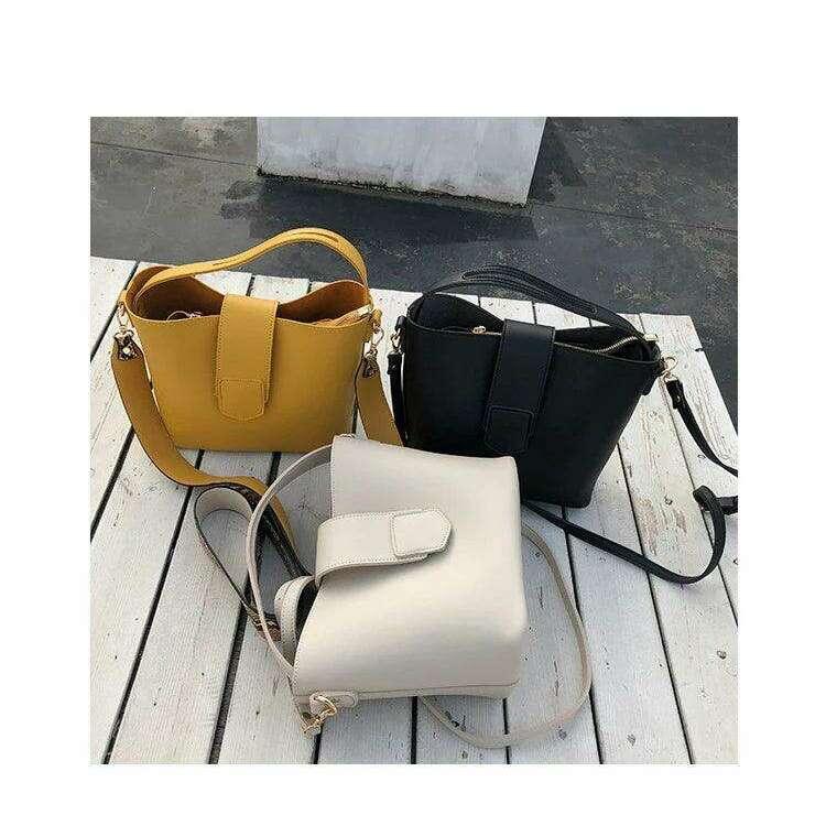 A classic women's crossbody bag with a unique design