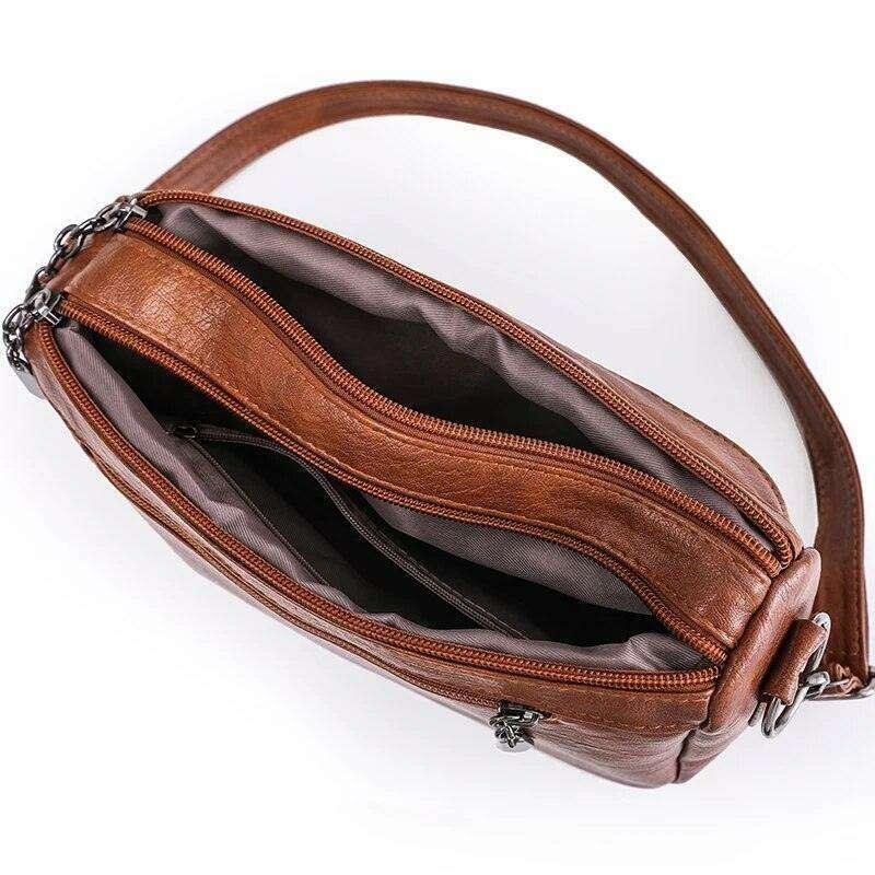 A women's side bag with an elegant and functional design