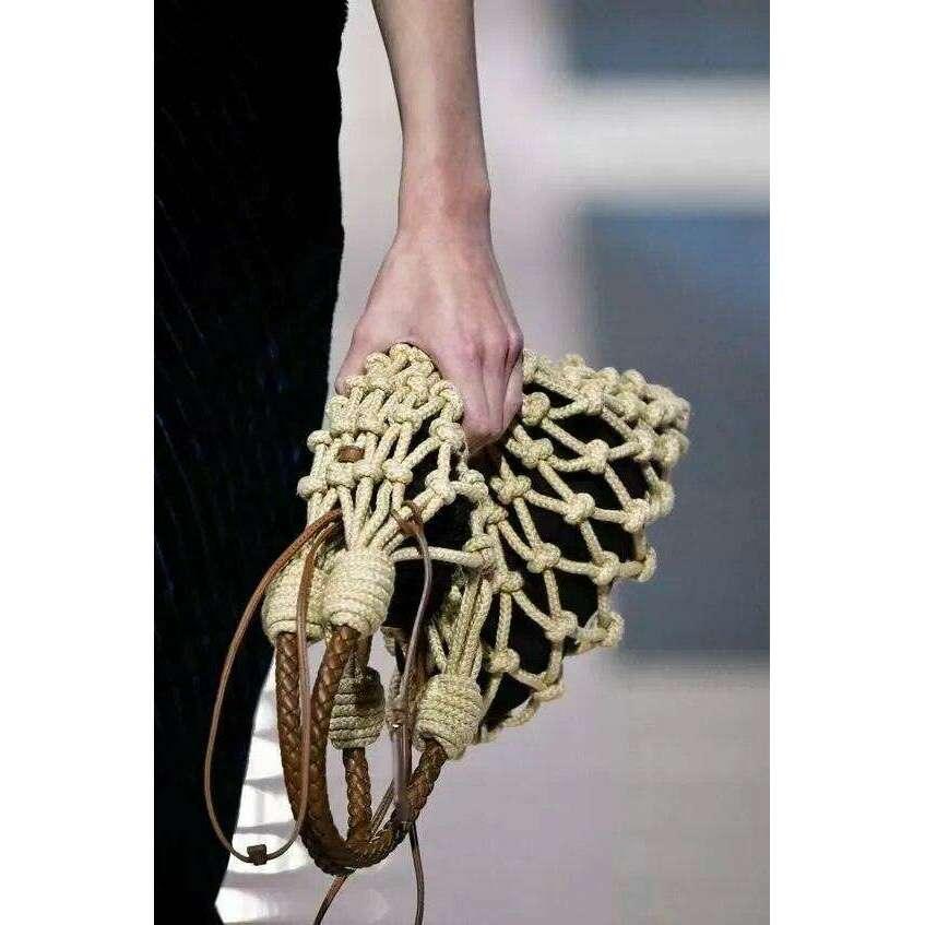 Natural design mesh bag for women