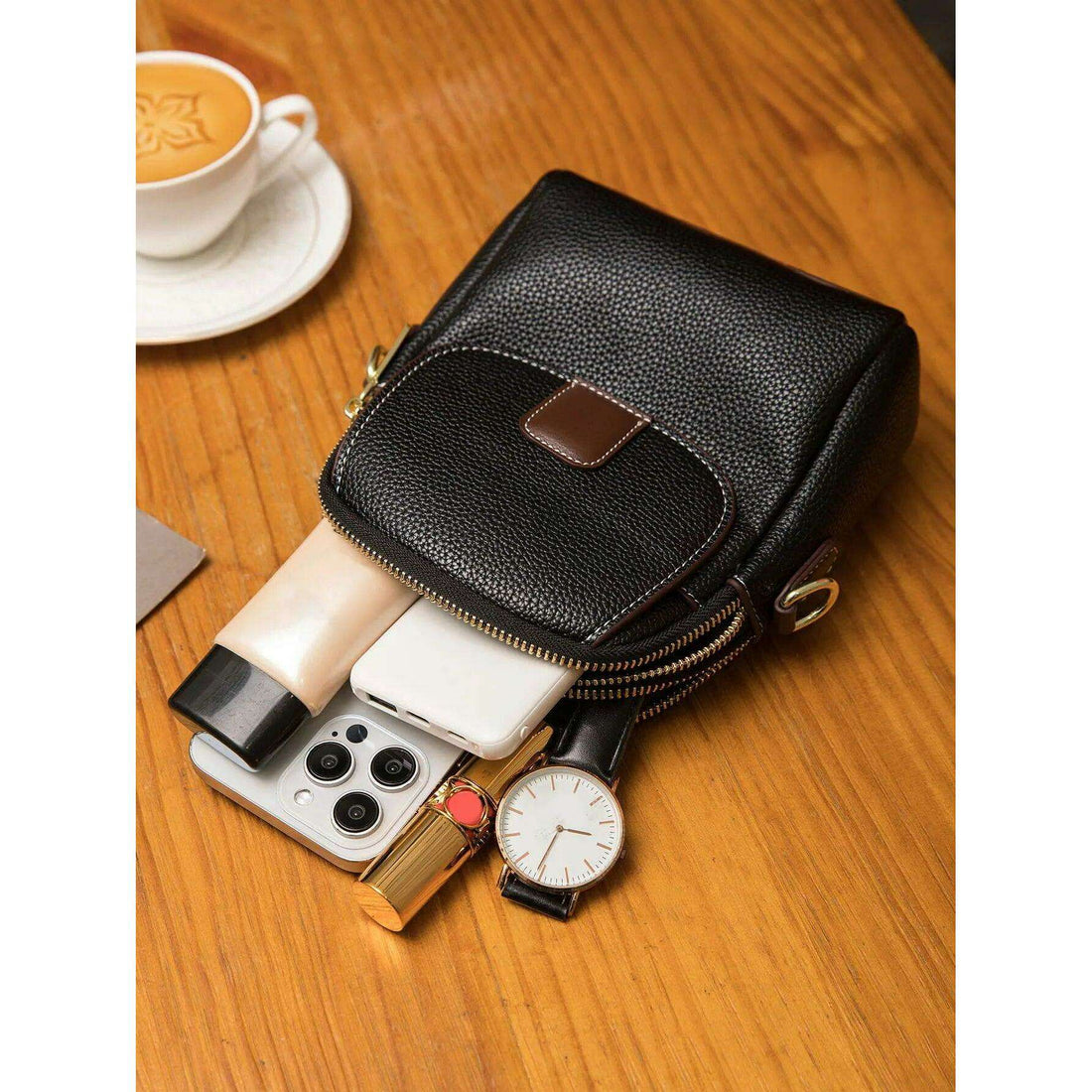 A small crossbody bag for women with a classic and comfortable design