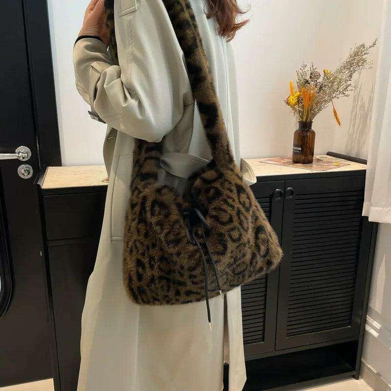 Furry shoulder bag for women - a perfect combination of style and comfort