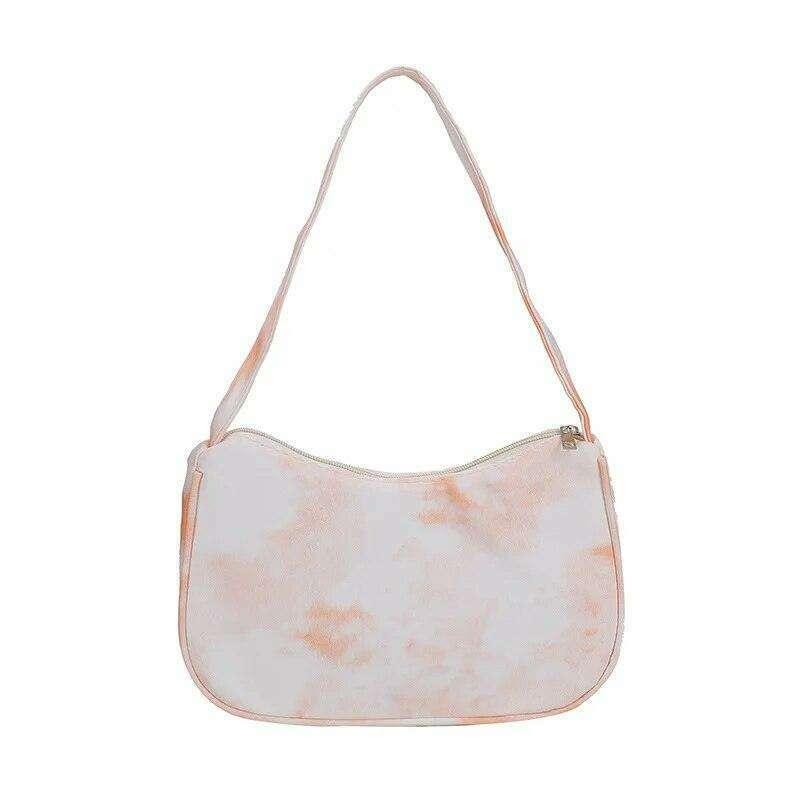Women's crossbody bag in a fashionable tie-dye design