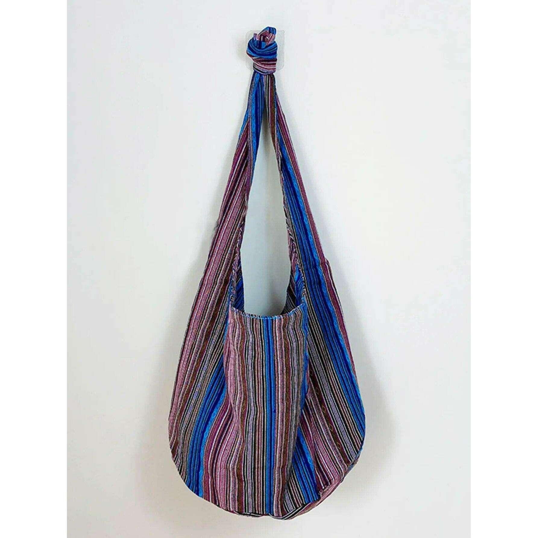 Ethnic fabric crossbody bag for women