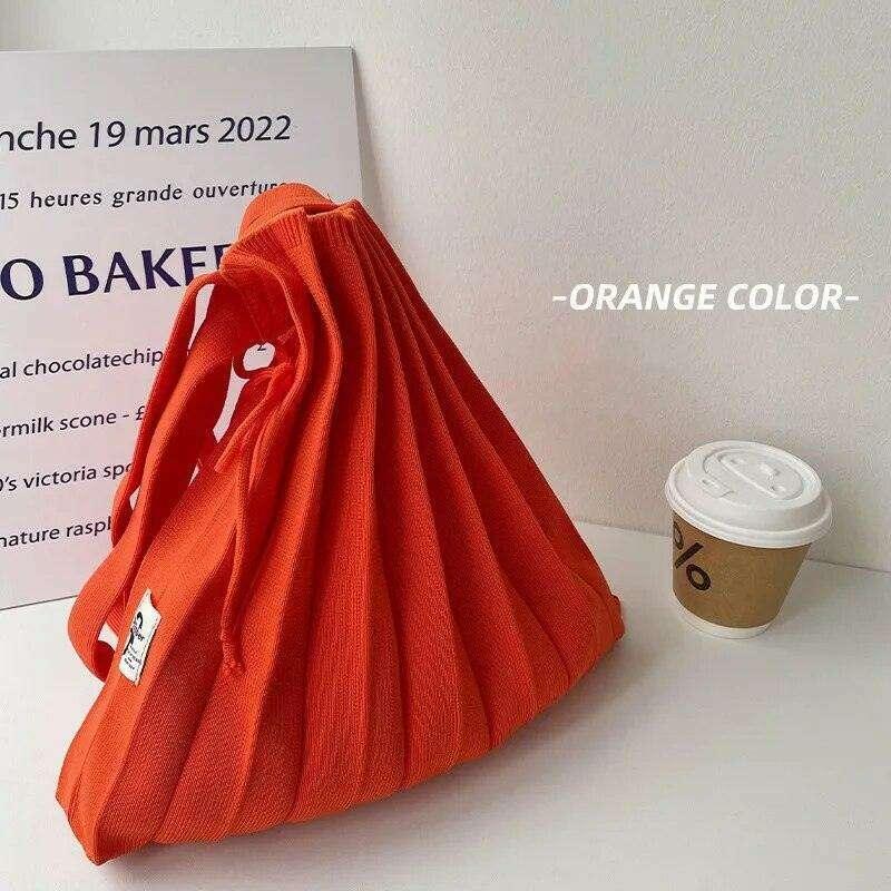 Pleated fabric crossbody bag for women – lightweight design and everyday comfort