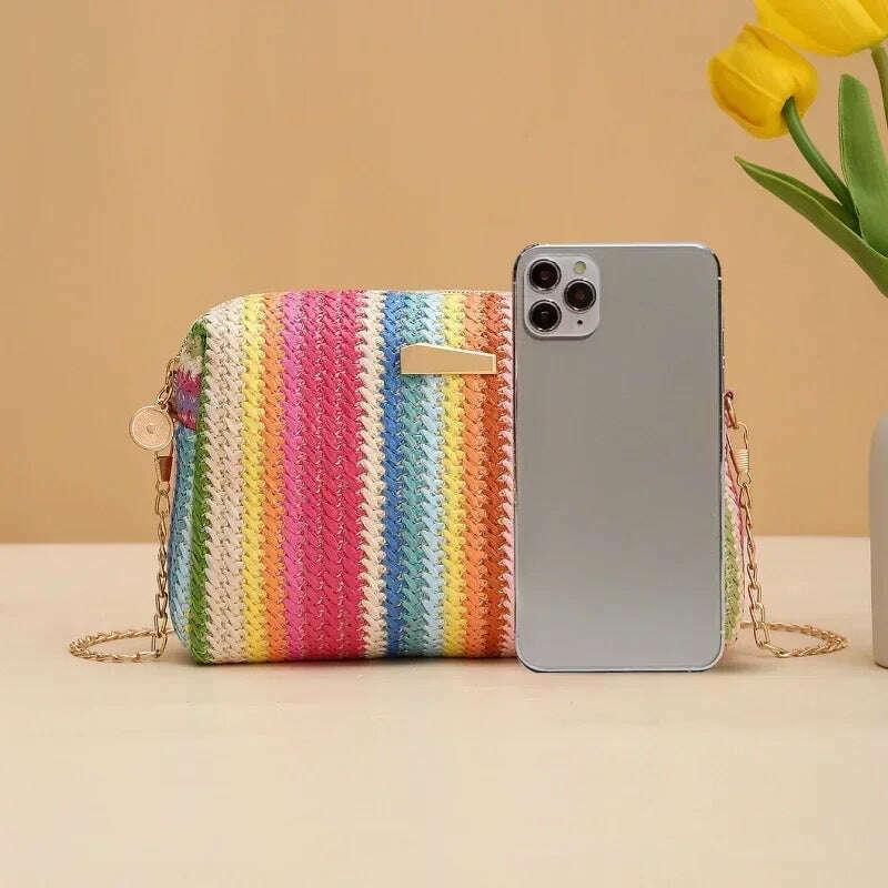 תיק קש חוצה כתף לחוף