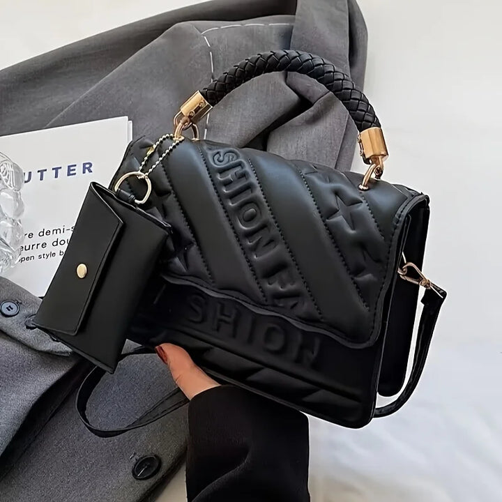 תיק כתף אלגנטי מרופד לנשים