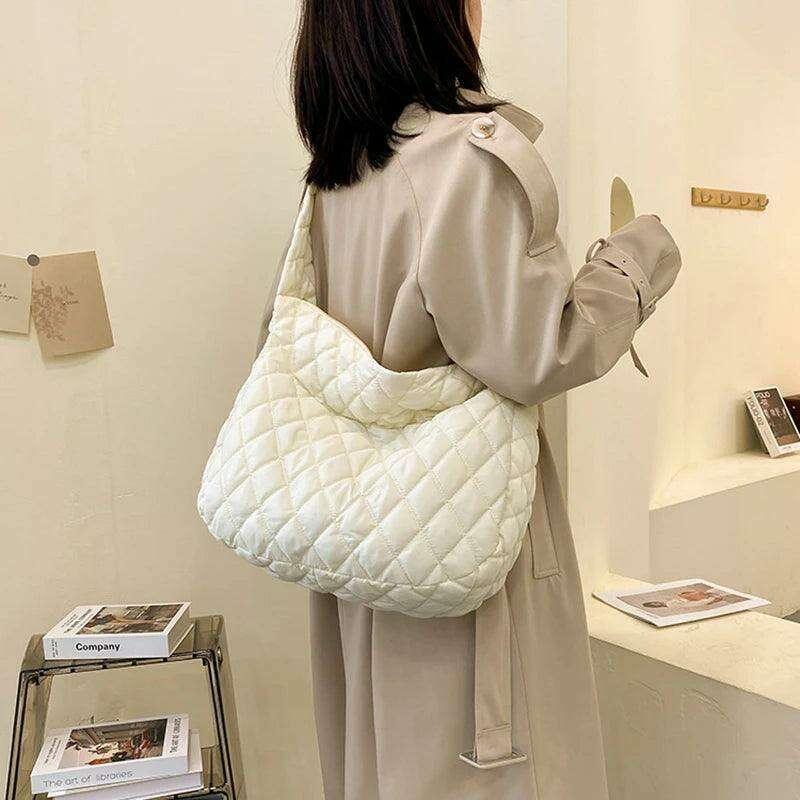 Modern style padded women's bag