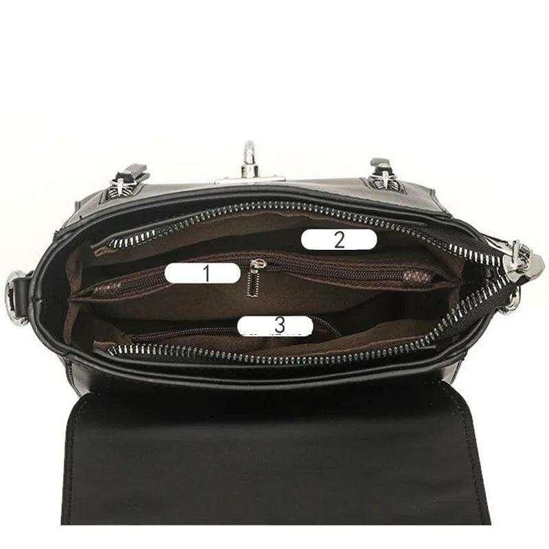 Handbag with adjustable shoulder strap for women