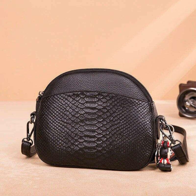 Luxury snakeskin style crossbody bag for women